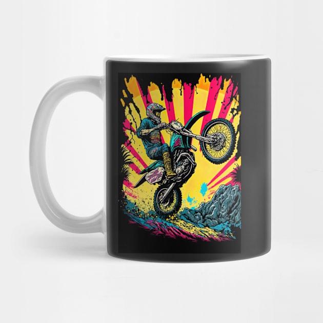 Dirt Bike Comic Book Style by KoolArtDistrict